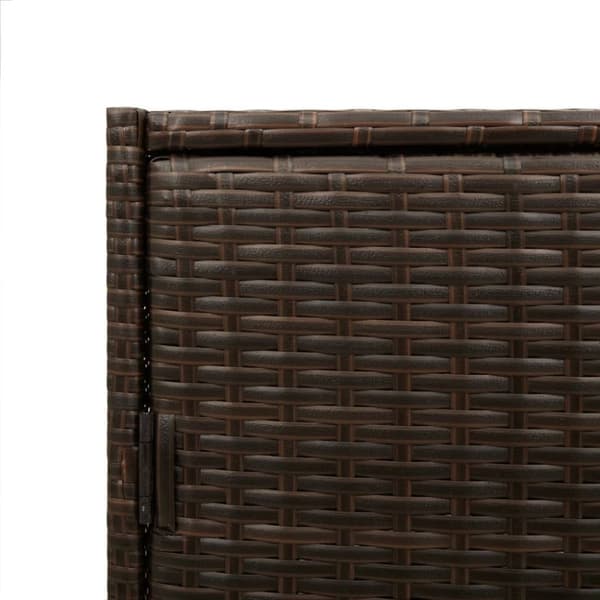 vidaXL Putekasse brun 83x45x76 cm polyrotting