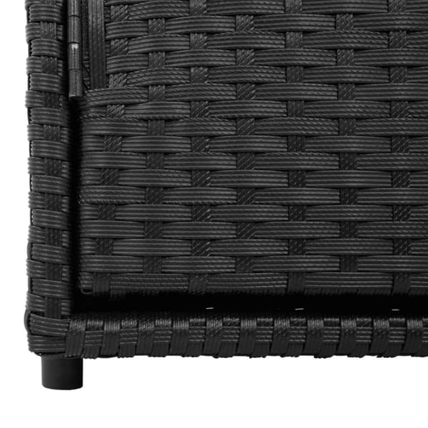 vidaXL Putekasse svart 110x55x60,5 cm polyrotting