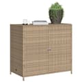 Miniatyrbillede 3 af 11: vidaXL opbevaringsskab til haven 83x45x76 cm polyrattan beige