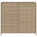 Miniatyrbillede 6 af 11: vidaXL opbevaringsskab til haven 83x45x76 cm polyrattan beige