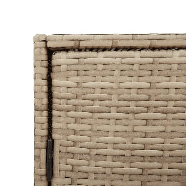 vidaXL opbevaringsskab til haven 83x45x76 cm polyrattan beige