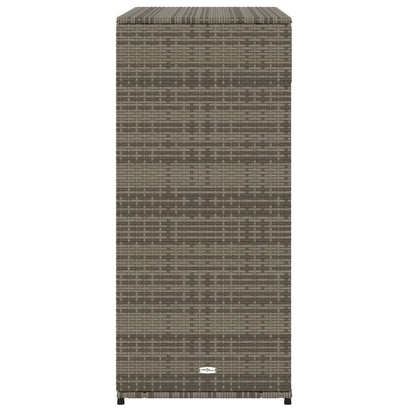 vidaXL Puutarhan säilytyskaappi harmaa 105x55x113 cm polyrottinki