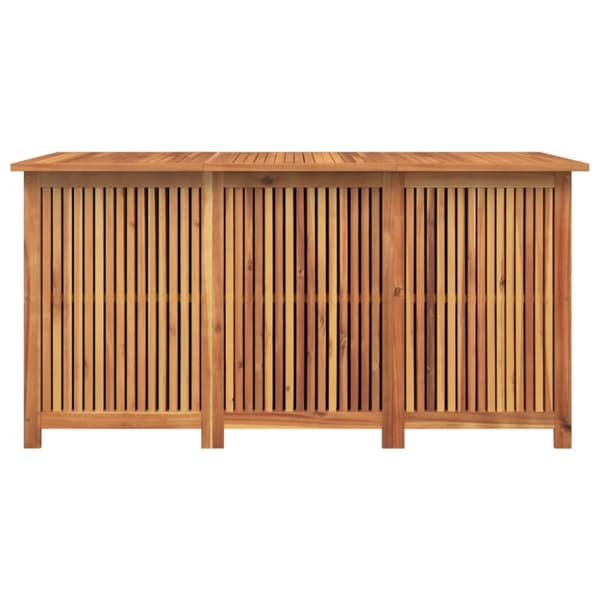 vidaXL Ulkosäilytyslaatikko 150x80x75 cm täysi akasiapuu