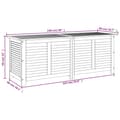 Miniatyrbild 9 av 10: vidaXL Dynbox 150x50x56 cm massivt akaciaträ