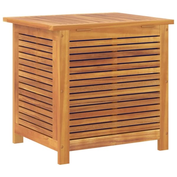 vidaXL Putekasse med lameller 60x50x56 cm heltre akasie