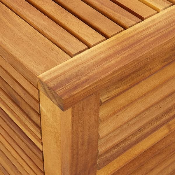 vidaXL Putekasse med lameller 60x50x56 cm heltre akasie