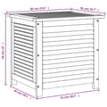 Miniatyrbilde 9 av 10: vidaXL Putekasse med lameller 60x50x56 cm heltre akasie