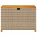 Miniatyrbillede 3 af 11: vidaXL opbevaringsboks til haven 110x55x63 cm polyrattan akacie beige