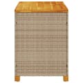 Miniatyrbillede 4 af 11: vidaXL opbevaringsboks til haven 110x55x63 cm polyrattan akacie beige