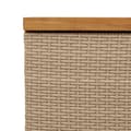 Miniatyrbillede 7 af 11: vidaXL opbevaringsboks til haven 110x55x63 cm polyrattan akacie beige