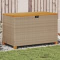 Miniatyrbillede 11 af 11: vidaXL opbevaringsboks til haven 110x55x63 cm polyrattan akacie beige