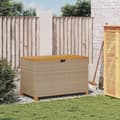 Miniatyrbillede 2 af 11: vidaXL opbevaringsboks til haven 110x55x63 cm polyrattan akacie beige