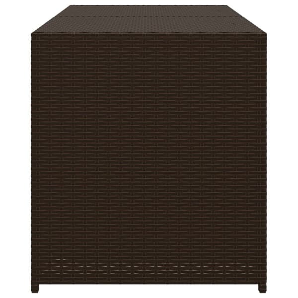 vidaXL Putekasse brun 283L cm polyrotting