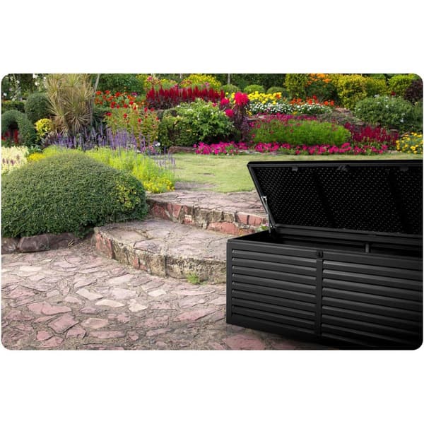 Havekasse 143,5 x 57 x 53,5 cm 390 liter sort