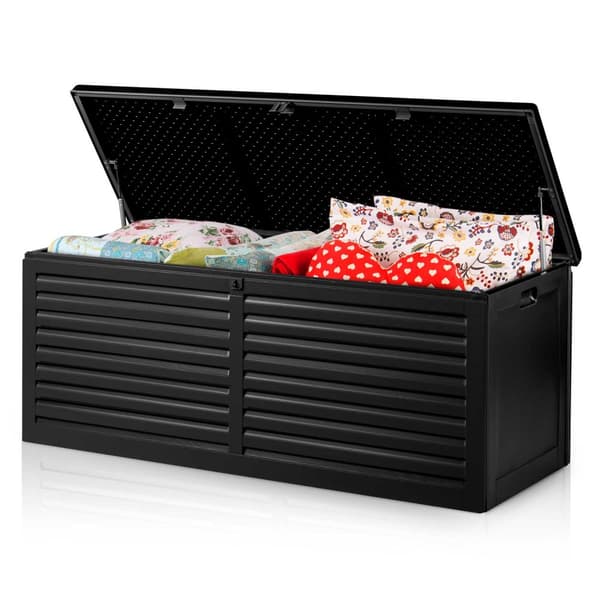Havekasse 143,5 x 57 x 53,5 cm 390 liter sort