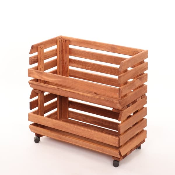 Grönsakslådor på hjul RAWA /bredd 57cm - Bruna