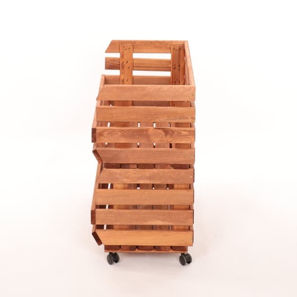 Grönsakslådor på hjul RAWA /bredd 57cm - Bruna