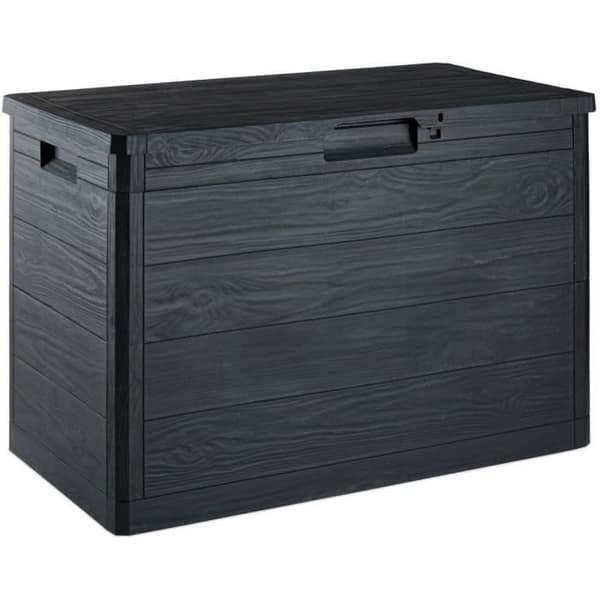 Toomax - Resin förvaringslåda 160 liter grå Woody's 77,5 x 44,5 x 52,7 cm