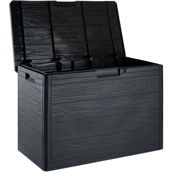 Toomax - Resin förvaringslåda 160 liter grå Woody's 77,5 x 44,5 x 52,7 cm