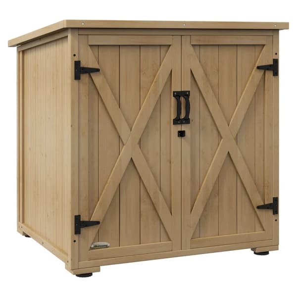 Rootz Garden Box - Ulkosäilytys - Laatikkotyyny - Säänkestävä - Asfalttikatto - Ruuvisarja - Kuusi - Tummanharmaa - 77,5 cm X 88 cm X 90 cm