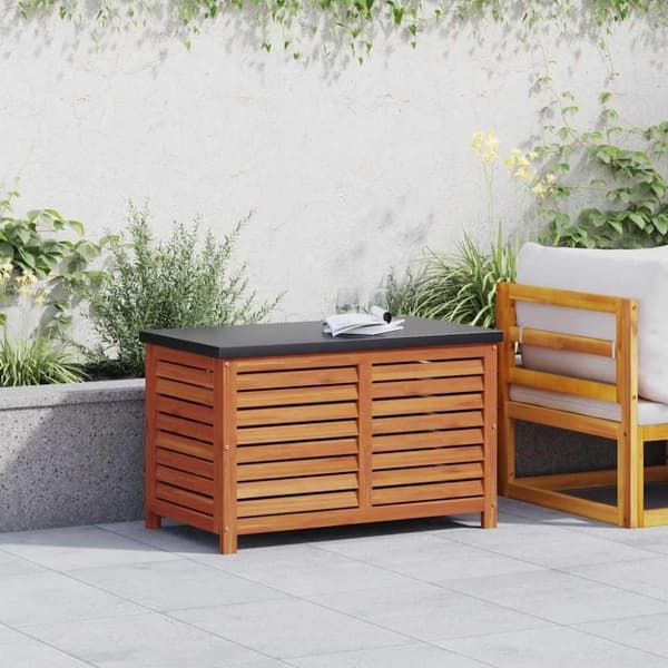 vidaXL Dynbox 90x48x55 cm massivt eukalyptusträ