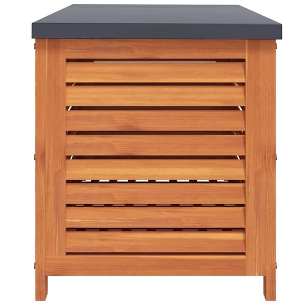 vidaXL Dynbox 90x48x55 cm massivt eukalyptusträ