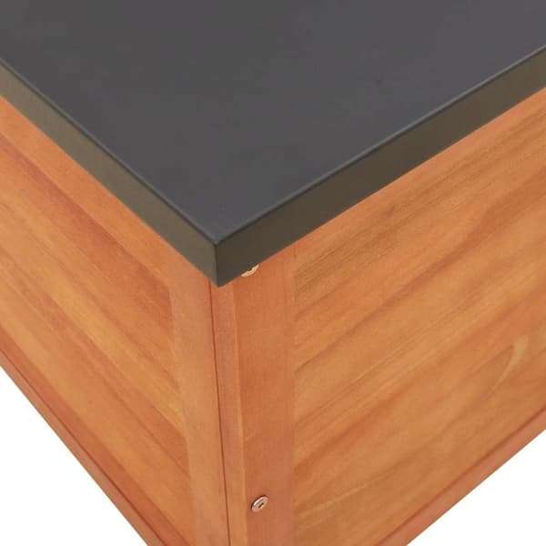 vidaXL Dynbox 90x48x55 cm massivt eukalyptusträ