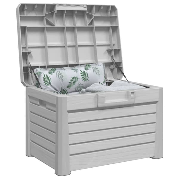 vidaXL Ulkotyynylaatikko harmaa 73x50,5x46,5 cm polypropeeni