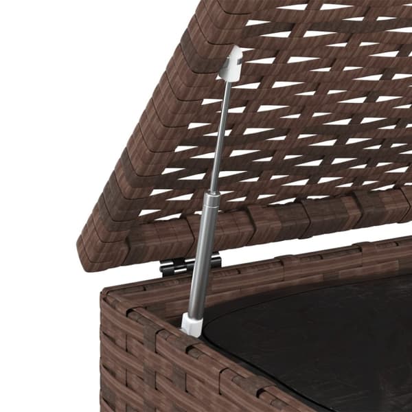 vidaXL Puutarhan säilytyslaatikko PE-rottinki 100x97,5x104 cm ruskea -  Ulkotilan säilytyslaatikot