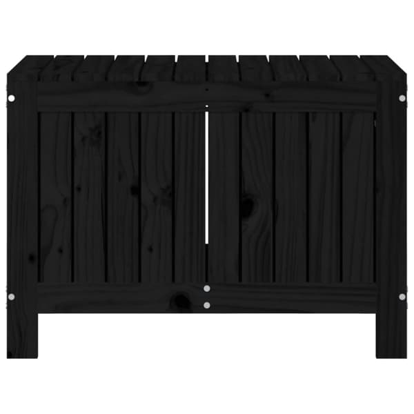 vidaXL Säilytyslaatikko musta 76x42,5x54 cm täysi mänty -  Ulkotilan säilytyslaatikot