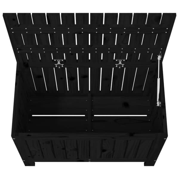 vidaXL Säilytyslaatikko musta 76x42,5x54 cm täysi mänty -  Ulkotilan säilytyslaatikot