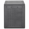 Miniatyrbild 5 av 9: vidaXL Dynbox 180 liter svart PP-rotting -  Dynboxar