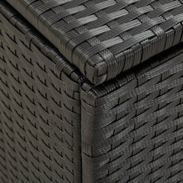 vidaXL opbevaringskasse til haven 100x50x50 cm polyrattan sort -  Udendørs opbevaringskasser