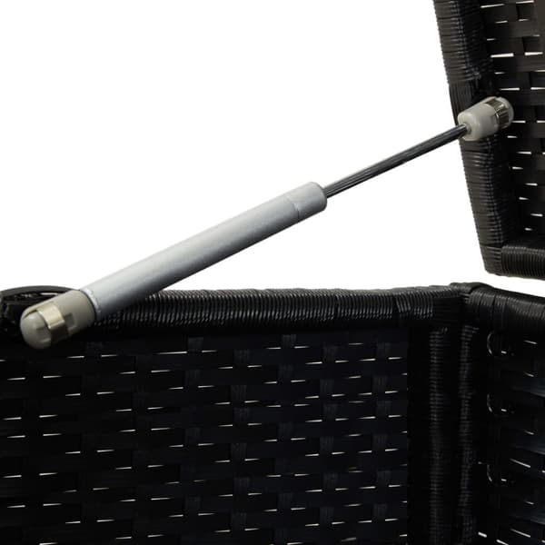 vidaXL opbevaringskasse til haven 100x50x50 cm polyrattan sort -  Udendørs opbevaringskasser