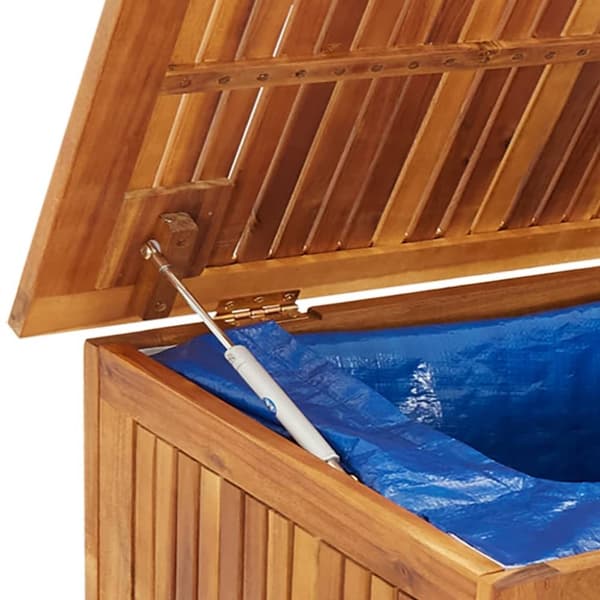 vidaXL Dynbox med hjul 150x50x58 cm massivt akaciaträ -  Dynboxar