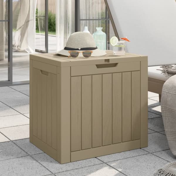 vidaXL Puutarhan varastoarkku harmaa 55,5x43x53 cm polypropeeni -  Ulkotilan säilytyslaatikot