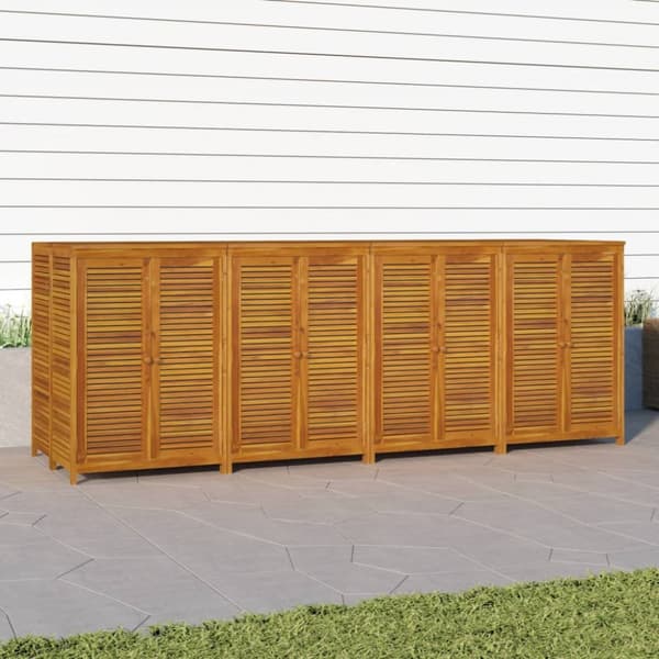 vidaXL Ulkosäilytyslaatikko 280x87x104 cm täysi akasiapuu -  Ulkotilan säilytyslaatikot