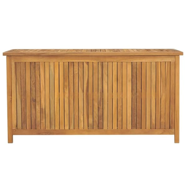 vidaXL Puutarhalaatikko 114x50x58 cm täysi tiikki -  Ulkotilan säilytyslaatikot