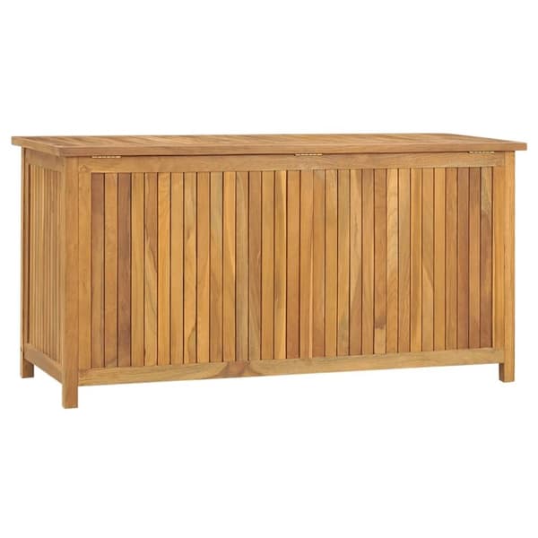 vidaXL Puutarhalaatikko 114x50x58 cm täysi tiikki -  Ulkotilan säilytyslaatikot