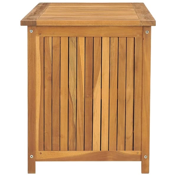 vidaXL Puutarhalaatikko 114x50x58 cm täysi tiikki -  Ulkotilan säilytyslaatikot