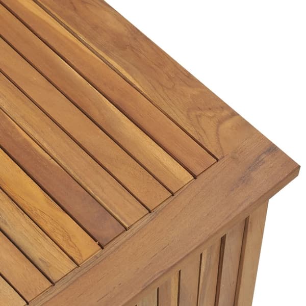 vidaXL Puutarhalaatikko 114x50x58 cm täysi tiikki -  Ulkotilan säilytyslaatikot