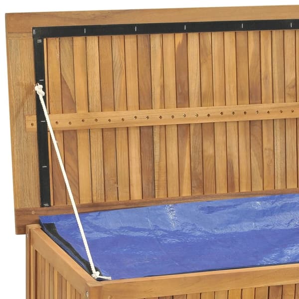 vidaXL Puutarhalaatikko 114x50x58 cm täysi tiikki -  Ulkotilan säilytyslaatikot