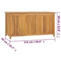 Pikkukuva 11 / 11: vidaXL Puutarhalaatikko 114x50x58 cm täysi tiikki -  Ulkotilan säilytyslaatikot