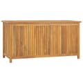 Pikkukuva 1 / 11: vidaXL Puutarhalaatikko 114x50x58 cm täysi tiikki -  Ulkotilan säilytyslaatikot