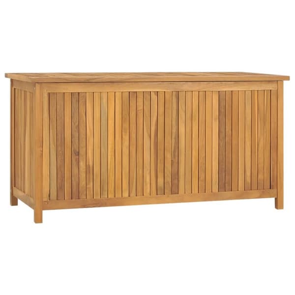 vidaXL Puutarhalaatikko 114x50x58 cm täysi tiikki -  Ulkotilan säilytyslaatikot