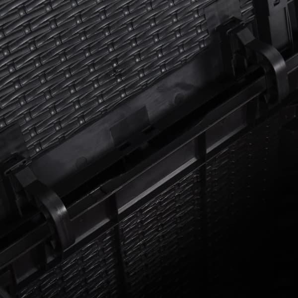 vidaXL Dynbox 90 liter svart PP-rotting -  Dynboxar