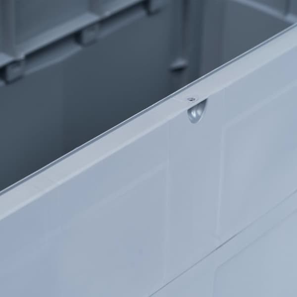 vidaXL Dynbox 320 liter grå svart -  Dynboxar
