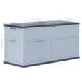 Miniatyrbild 10 av 10: vidaXL Dynbox 320 liter grå svart -  Dynboxar