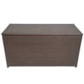 Miniatyrbillede 3 af 6: vidaXL udendørs opbevaringkasse brun 120x50x60 cm polyrattan -  Udendørs opbevaringskasser
