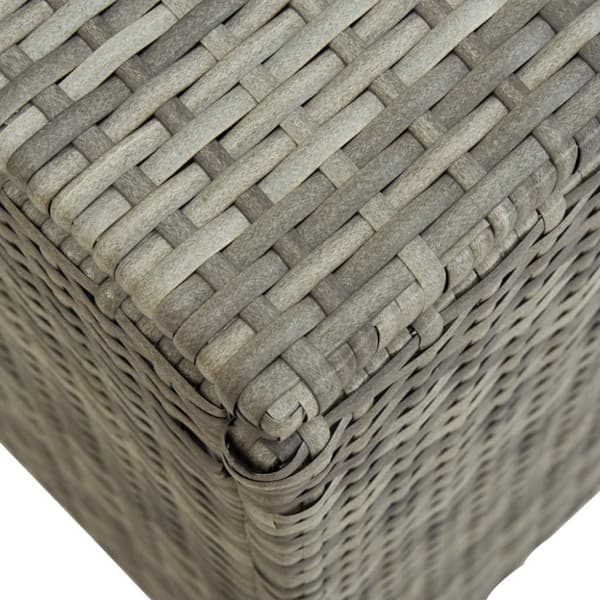 vidaXL Puutarhan säilytyslaatikko polyrottinki 200x50x60 cm harmaa -  Ulkotilan säilytyslaatikot